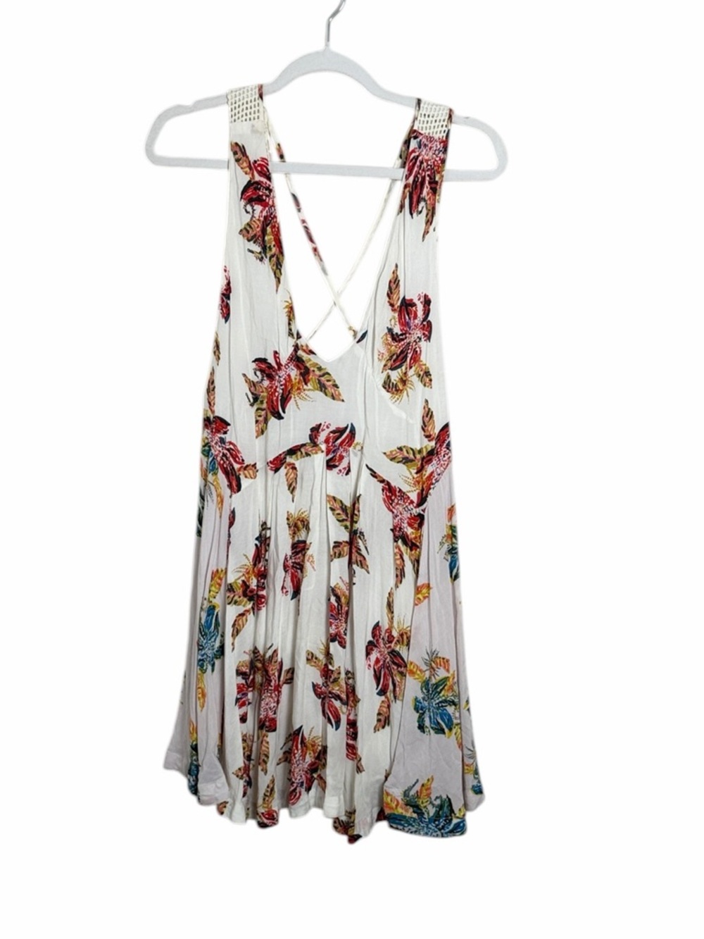 Free People Thought I Was Dreamin Mini Dress Size Large Vacation Summer Beach